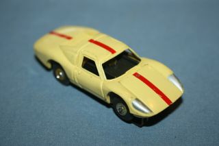 Vintage Aurora Model Motoring T - Jet Yellow Ferrari Ho Scale Slot Car - No Box