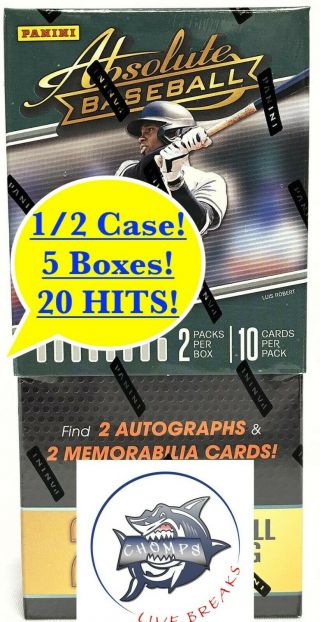 Seattle Mariners - 2021 Panini Absolute 1/2 Case 5 - Box Break 1 - 20 Hits ⚾️