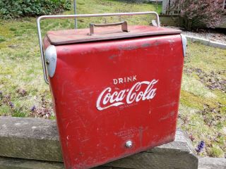 Coca Cola Coke Cooler Vintage - Chest 50s Vtg Antique