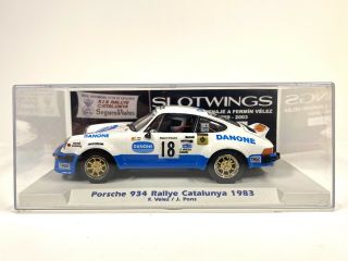 Slotwings W044 - 03sp Porsche 934 Rally Catalunya 1983 1/32 Slot Car -