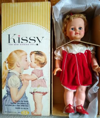 Vintage 1961 Ideal Kissing Kissy Doll