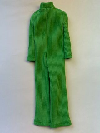 Vtg Barbie 3439 Wild Things Doll Toy Outfit Green Jumper Mod Jumpsuit 1971 1972