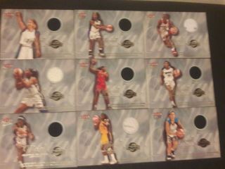 2000 Fleer Ultra Feel The Game Game Worn Shoe Patch Wnba (16) Cards