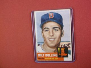 1953 Topps Baseball Hi 280 Milt Bolling Rc Poor Filler Bk $350