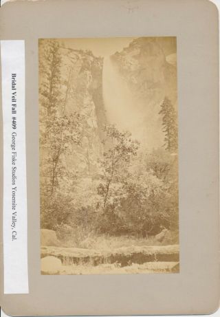 1880s Photo By George Fiske - Yosemite Bridal Veil Fall 409