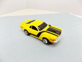 Life Like Ford Boss Mustang Yellow Slot Car