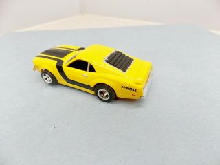 Life Like Ford Boss Mustang Yellow Slot Car 2
