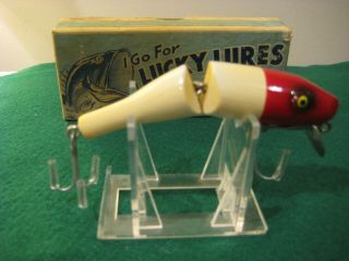 Lucky Lures / Paw Paw Jointed Pike Minnow Lure With Lucky Lures Box 1704