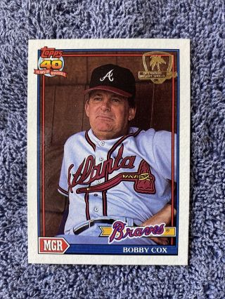 1991 Topps Desert Shield Atlanta Braves - Manager Bobby Cox 759