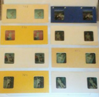 8 Vintage Stereo 3d Realist Slides.  Shipped Usps Priority Mail.