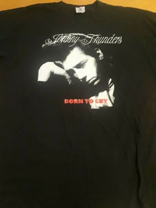 Johnny Thunders Born To Cry Shirt Vintage 1990 