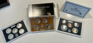 2012 - S US SILVER PROOF SET Complete with Box and 14 coins LotB 2