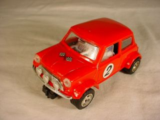 Vintage Scalextric Mini Cooper C7 Type 7 1970s Red Vg Slot Car