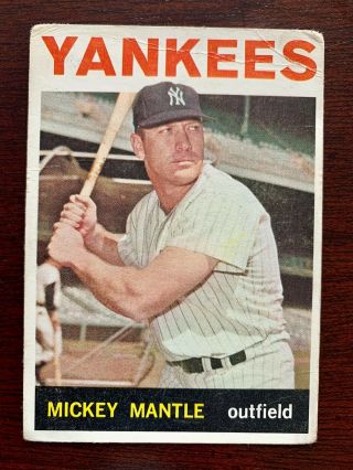 1964 Topps - 50 Mickey Mantle - Yankees - Hall Of Famer