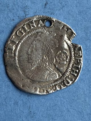 Uk Antique Tudor Elizabeth I Silver Coin - 1566