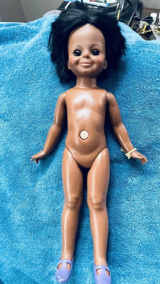 Ideal Toys Tressy / Crissy Doll Black African American 16” Grow Hair 1969 - 1970