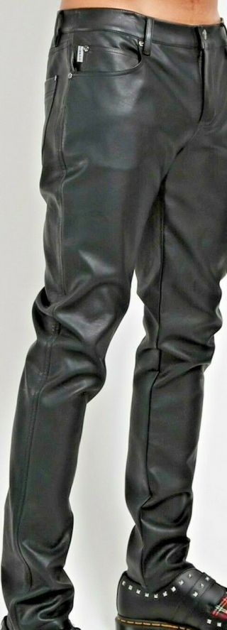 Tripp NYC Men’s Faux Leather Pants Size 32 Inseam 30 