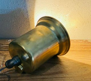 Steampunk Brass Lamp Shade,  Vintage Torch,  Antique Heavy Gauge Industrial Design