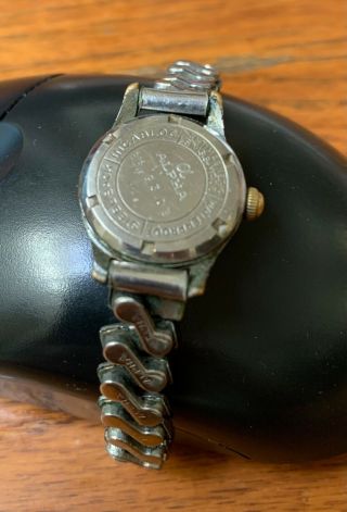 1950’s Vintage Alpha Swiss 17 Jewel Incabloc Windup Watch,  Runs,  Clear