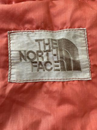 Vintage The North Face Down Sleeping Bag Classic Orange