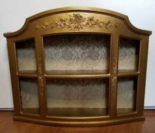 Vintage Syroco 1966 French Provential Style 2 Tier Wall Shelf Antique Gold