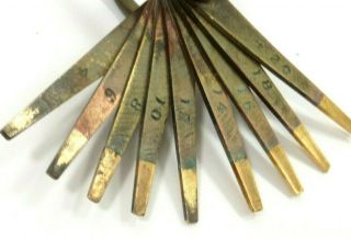 Antique 1800 ' s Jewelers & Assay Gold Acid Testing Needle Set 4k To 20k UGLY 2