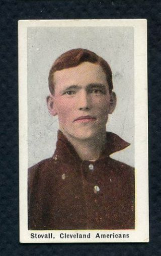 1910 M116 Sporting Life George Stovall Indians Ex 380319 (kycards)