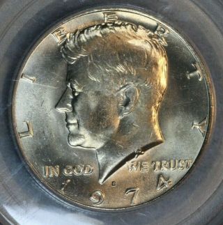 1974 - D 50c Kennedy Half Dollar Pcgs Ms65 Gem Doubled Die Obverse Ddo Error