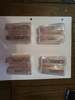 2009 (p&d) Lincoln Cent U.  S.  Graded Anacs Ms65rd Rolls - Complete 8 Roll Set
