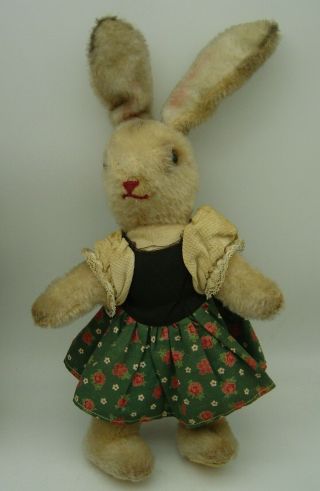 Cute Vintage Kersa? Schuco ? Mohair Rabbit Bunny Girl