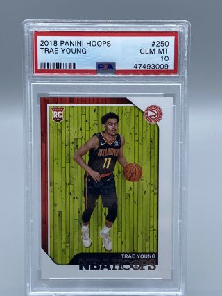 Trae Young Psa 10 - 2018 - 19 Panini Nba Hoops 250 Rookie Hawks - Invest$$