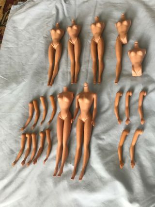 5 - 6 Vintage Ponytail Barbie “body,  Parts Lot” - Tlc - Mattel.