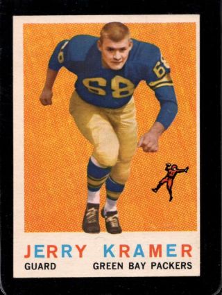 1959 Topps 116 Jerry Kramer Exmt (rc) Packers Hof Sba12708