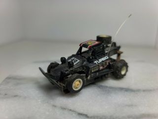 Tyco Turbo Hopper Ho Slot Car Dune Buggy 49 Black 440x2 Vintage Loose
