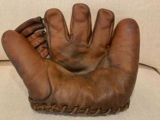 Antique Vintage Ted Williams 1940s Wilson Leather Split Finger Baseball Glove