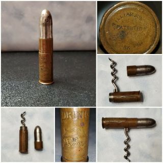 Rare Antique 1897 Patented Williamson Bullet Corkscrew Lemp Brewery St.  Louis