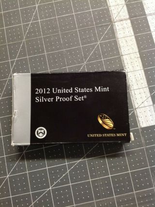 2012 - S Us Silver Proof Set Complete With Box And 14 Coins Lotb