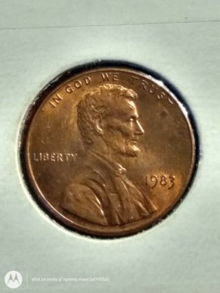 1983 - P " Unique " Doubled Die Reverse Lincoln Memorial Penny