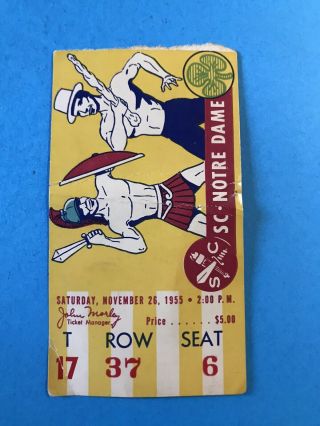 Vintage 1995 College Football Ticket Stub Usc Vs.  Notre Dame