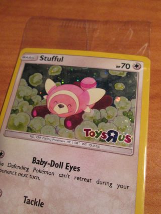 Pokemon Stufful Card Toys R Us Promo Sm Burning Shadows Set 110/147 Holo