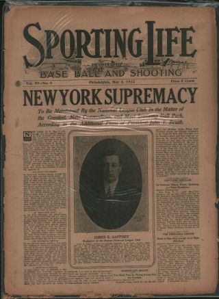 1912 May 4 Sporting Life Newspaper