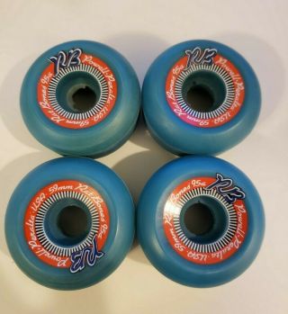 Powell Peralta Nos 80’s Rat Bones 59mm 95a Skateboard Wheels Blue Og