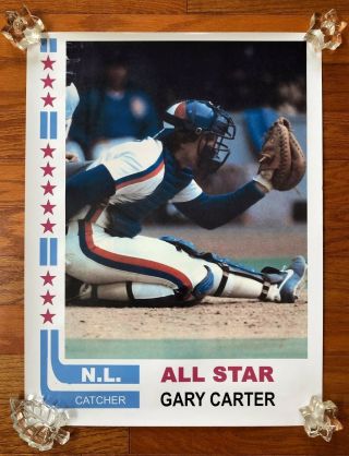 Gary Carter - Montreal Expos 1982 Topps Sports Illustrated Like Poster 16x24