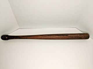 Antique Spalding Mushroom Knob 32 " Northern Ash Wood Baseball Bat Circa 1900