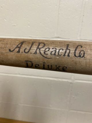 Aj Reach Co Deluxe No N15g Model A2 Vintage Wood Baseball Bat 32 "