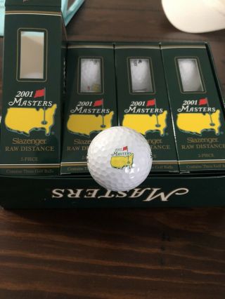 Tiger Woods Winning Year Collectible Golf Balls - 100th Us Open & 2001 Masters