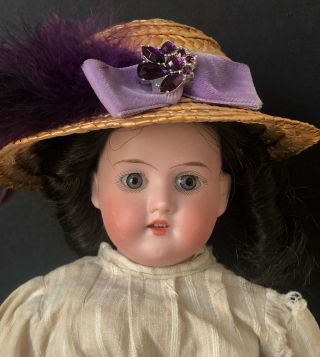 Antique German Armand Marseille Florodora 15” Doll Bisque Head Cloth Body