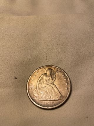 1875 Silver Seated Liberty Half Dollar Coin