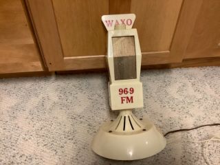 Vintage Mike Radio Waxo 96.  9 Fm Single Station Promotional Tube Type Radio