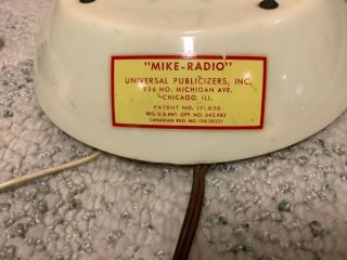 vintage Mike Radio WAXO 96.  9 FM single station promotional tube type radio 3